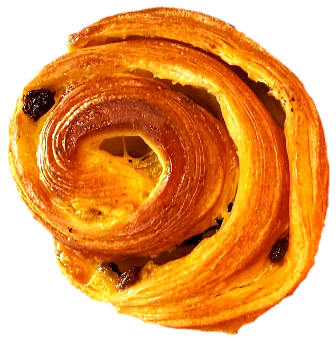 Pain aux raisins feuilleté